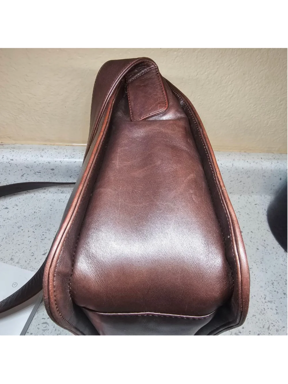 Vintage Bally Brown Leather Shoulder Bag – Made in Italy